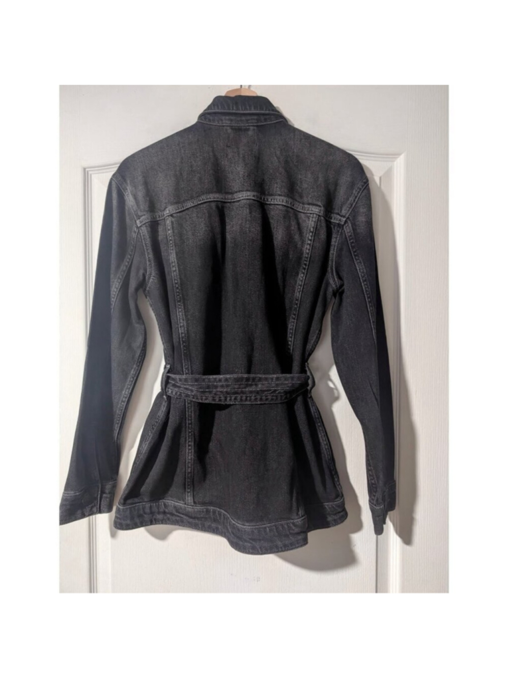 Rails | Petersen Belted Denim Shirt Jacket In Eclipse - Picture 2 of 9